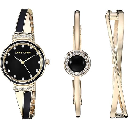 ZEGAREK DAMSKI Anne Klein SET AK/3292BKST - ZESTAW PREZENTOWY Anne Klein