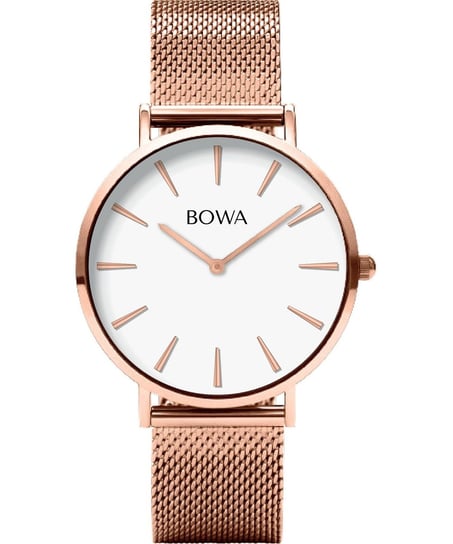Zegarek damski BOWA NY387-27-187M NEW YORK, różowe złoto BOWA