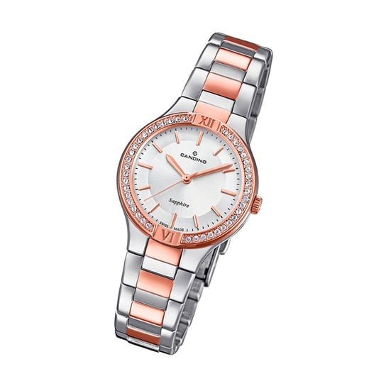 Zegarek damski Candino Casual C4628/1 stal szlachetna różowe złoto analogowy UC4628/1 Candino