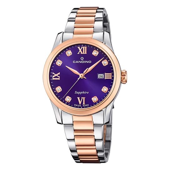 Zegarek damski Candino Classic C4739/2 stal szlachetna srebrny różowe złoto UC4739/2 Candino