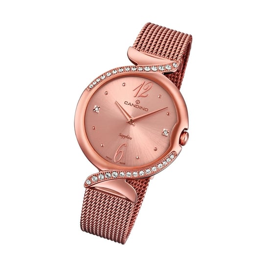 Zegarek damski Candino Elegance C4613/2 stal szlachetna różowe złoto analogowy UC4613/2 Candino