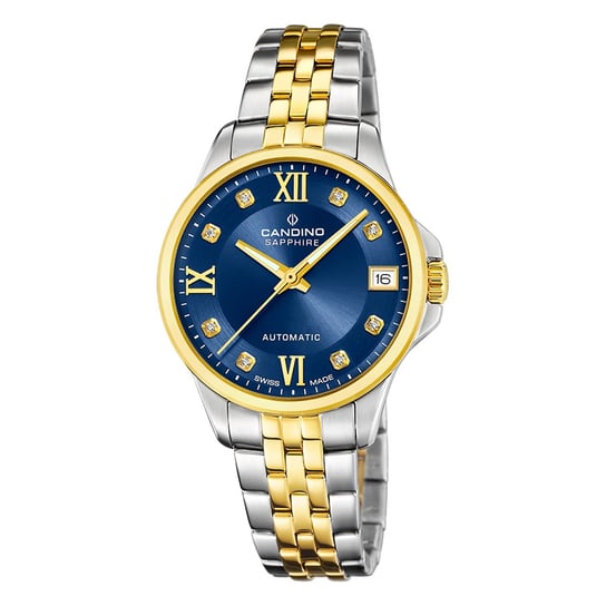 Zegarek damski Candino stal szlachetna srebrny złoty Automatyczny zegarek na rękę Candino UC4771/3 Candino
