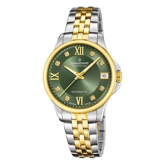 Zegarek damski Candino stal szlachetna srebrny złoty Automatyczny zegarek na rękę Candino UC4771/4 Candino