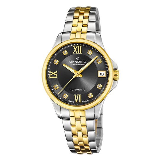 Zegarek damski Candino stal szlachetna srebrny złoty Automatyczny zegarek na rękę Candino UC4771/5 Candino