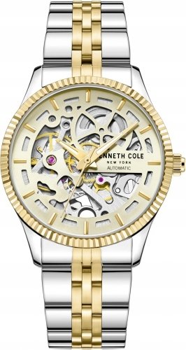 Zegarek damski KENNETH COLE KCWLL2222402 złoty klasyczny skeleton Kenneth Cole