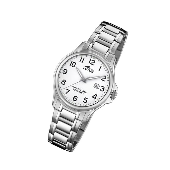 Zegarek damski LOTUS Classic Elegant 18655/1 zegarek na rękę ze stali nierdzewnej srebrny UL18655/1 Lotus