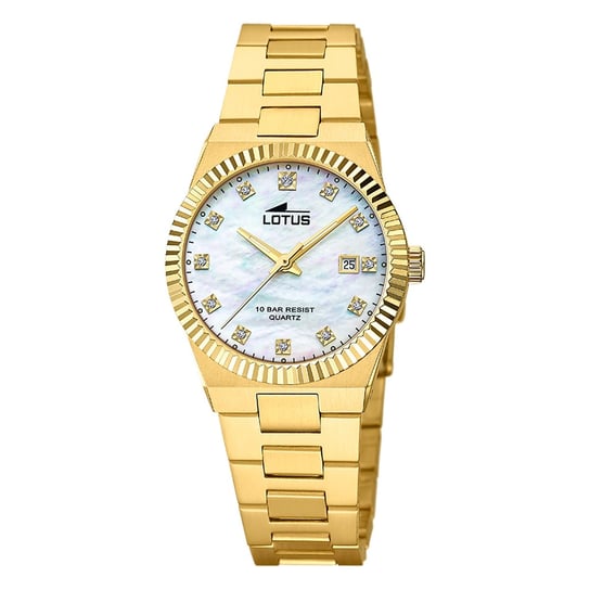 Zegarek damski Lotus ze stali nierdzewnej złoty Lotus Classic zegarek na rękę UL18840/1 Lotus