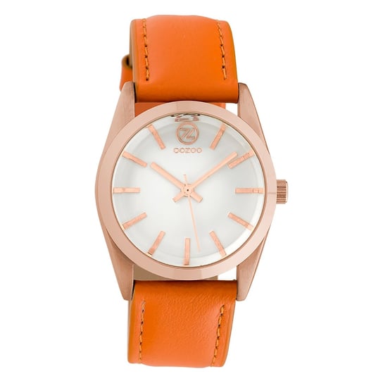 Zegarek damski Oozoo Timepieces Analog skóra pomarańczowy UOC10188 Oozoo