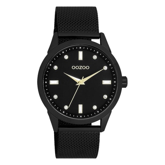 Zegarek damski Oozoo Timepieces analogowy metalowy czarny UOC11284 Oozoo