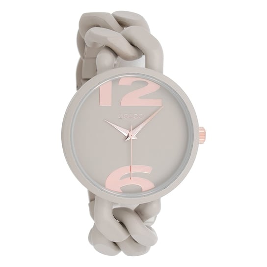 Zegarek damski Oozoo Timepieces analogowy plastik w kolorze taupe jasnobrązowy UOC11265 Oozoo