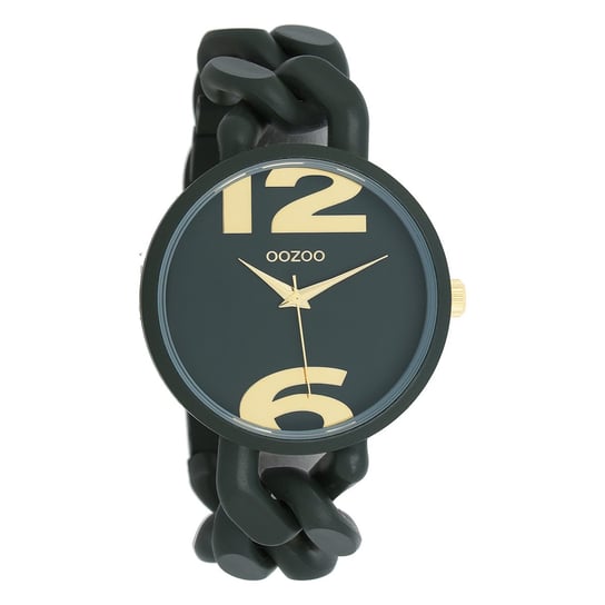 Zegarek damski Oozoo Timepieces analogowy plastikowy ciemnozielony UOC11269 Oozoo