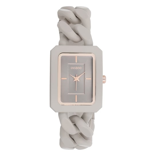 Zegarek damski Oozoo Timepieces analogowy plastikowy taupe brązowy UOC11275 Oozoo