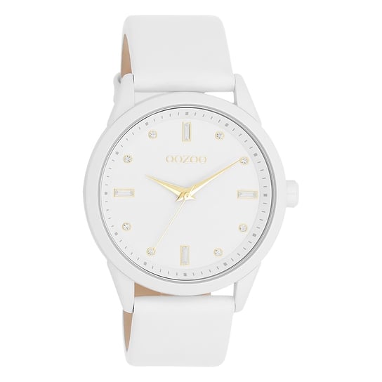 Zegarek damski Oozoo Timepieces analogowy skórzany biały UOC11354 Oozoo