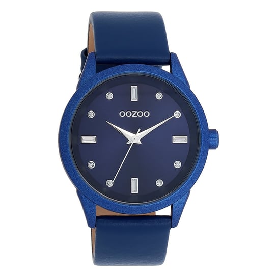 Zegarek damski Oozoo Timepieces analogowy skórzany niebieski UOC11288 Oozoo