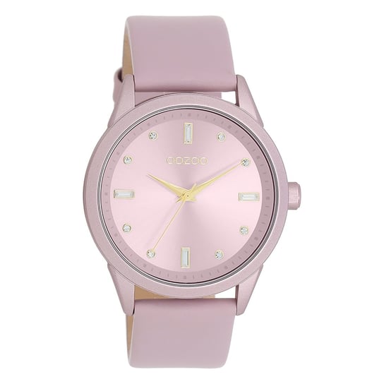 Zegarek damski Oozoo Timepieces analogowy skórzany pastelowy fiolet UOC11355 Oozoo