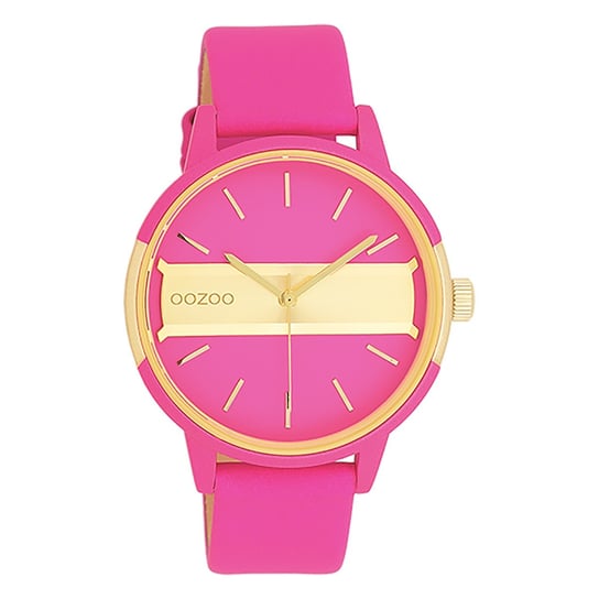 Zegarek damski Oozoo Timepieces analogowy skórzany różowy UOC11192 Oozoo