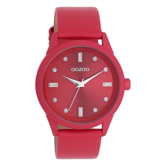 Zegarek damski Oozoo Timepieces analogowy skórzany różowy UOC11286 Oozoo
