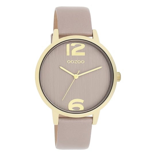 Zegarek damski Oozoo Timepieces analogowy skórzany w kolorze taupe brązowy UOC11342 Oozoo