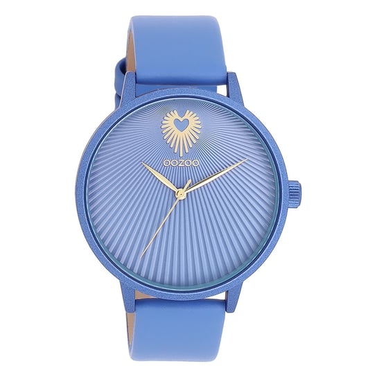 Zegarek damski Oozoo Timepieces Zegarki analogowe skórzane niebieskie UOC11246 Oozoo