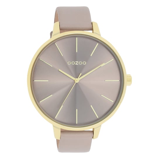 Zegarek damski Oozoo Timepieces Zegarki analogowe skórzane w kolorze taupe brązowym UOC11256 Oozoo