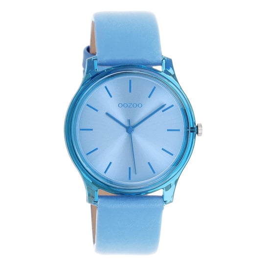 Zegarek damski Oozoo Timepieces Zegarki analogowy skórzane niebieskie UOC11140 Oozoo