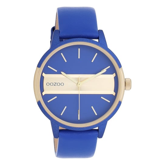 Zegarek damski Oozoo Timepieces Zegarki analogowy skórzane niebieskie UOC11154 Oozoo