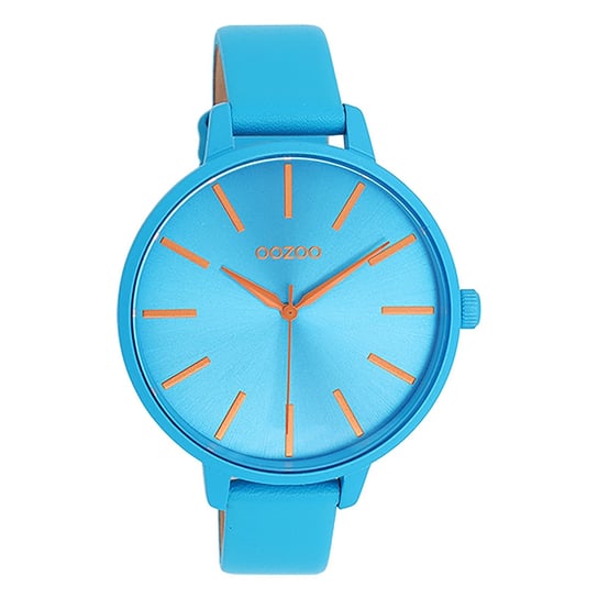 Zegarek damski Oozoo Timepieces Zegarki analogowy skórzane niebieskie UOC11182 Oozoo