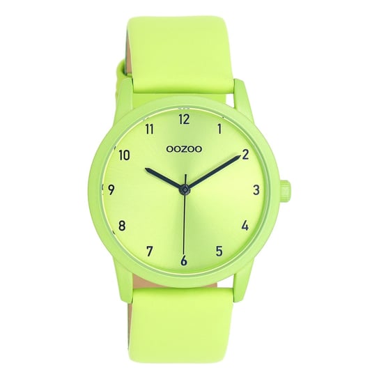 Zegarek damski Oozoo Timepieces Zegarki analogowy skórzane zielone UOC11165 Oozoo