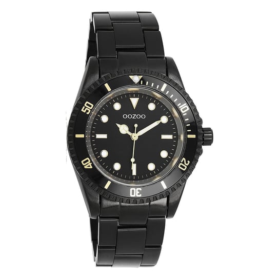 Zegarek damski Oozoo Timepieces Zegarki analogowy ze stali nierdzewnej w kolorze czarnym UOC11149 Oozoo