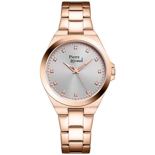 Zegarek Damski Pierre Ricaud P23009.9147Q CYRKONIE różowe złoto PIERRE RICAUD