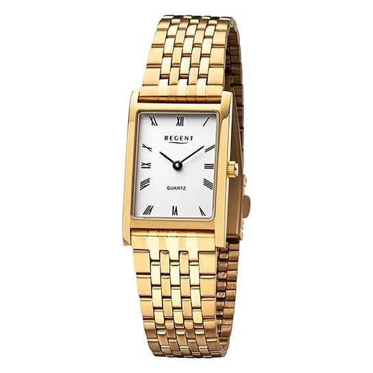 Zegarek damski Regent analogowy z metalową bransoletą w kolorze złotym URF1333 Regent