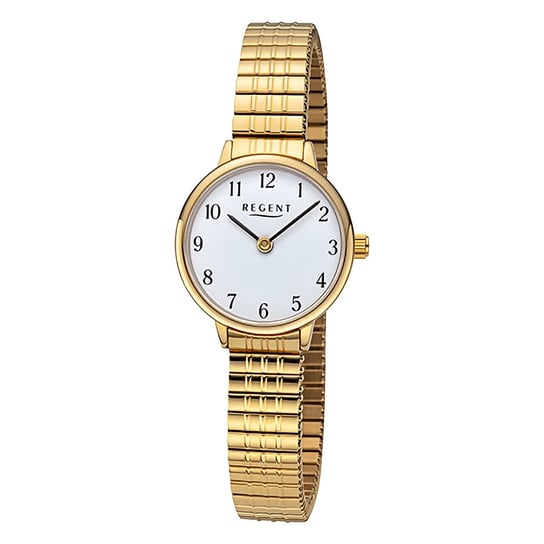 Zegarek damski Regent analogowy ze stalową bransoletą w kolorze złotym URF1511 Regent