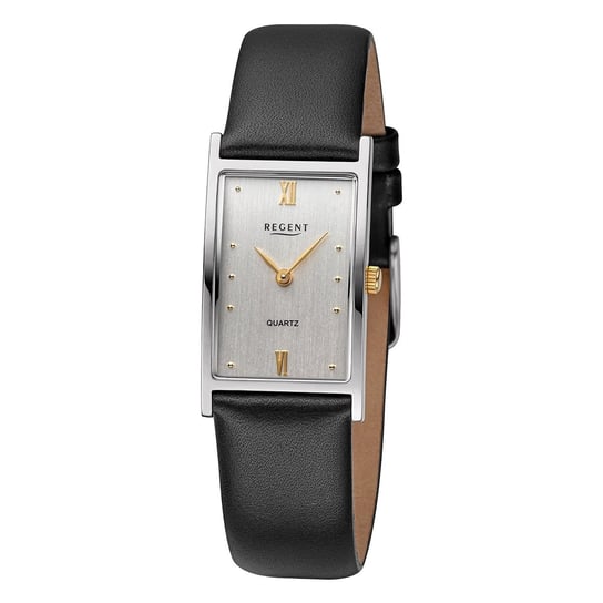 Zegarek damski Regent z analogowym skórzanym paskiem w kolorze czarnym URF1508 Regent