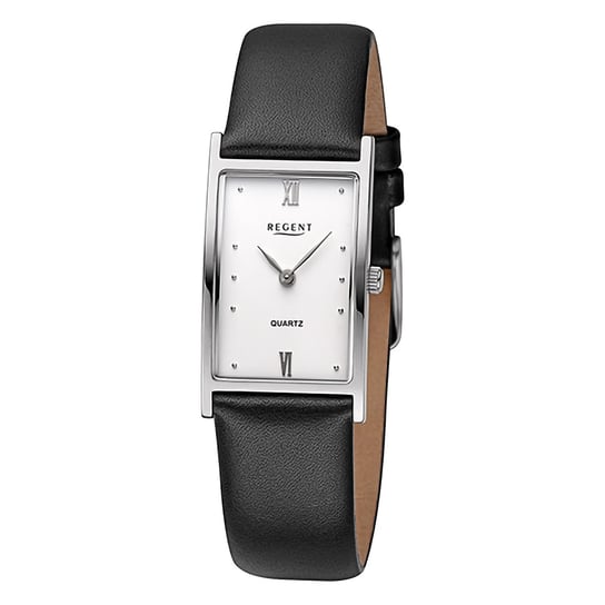 Zegarek damski Regent ze skórzanym paskiem analogowym w kolorze czarnym URF1507 Regent