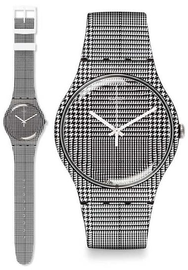 Zegarek damski SWATCH, czarno-biały, SUOB113 Swatch