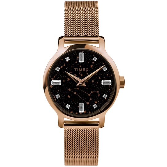 Zegarek Damski Timex TW2V52100 CYRKONIE różowe złoto Timex