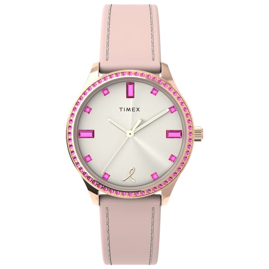Zegarek Damski Timex TW2V95700 CYRKONIE różowy Timex