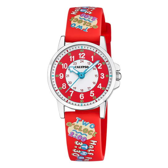 Zegarek dziecięcy Calypso PUR wielokolorowy czerwony Calypso Junior UK5824/5 Calypso