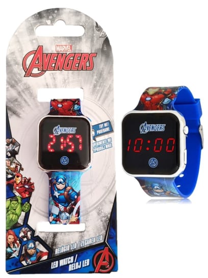 Zegarek Dziecięcy Na Rękę Cyfrowy Avengers Led Kids Euroswan