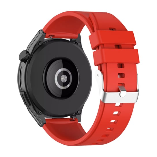 Zegarek Huawei GT Runner Pasek Wzmocniony Silikonową Srebrną Klamrą Czerwony Avizar