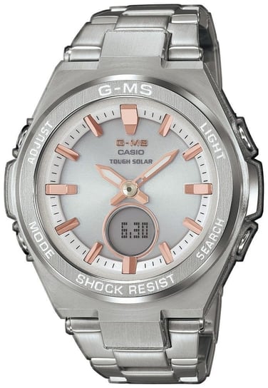 Zegarek kwarcowy CASIO MSG-S200D-7AER, damski, BABY-G, WR100 Casio