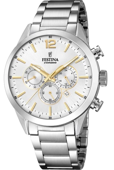 Zegarek kwarcowy FESTINA F20343/1, męski, Timeless Chronograph, WR50 Festina