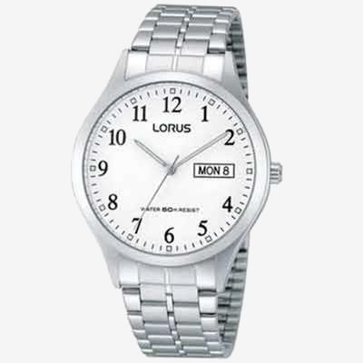 Zegarek LORUS WATCH Mod.  CLASSIC - 3H - GENT - SS - WHITE - BRACELET LORUS