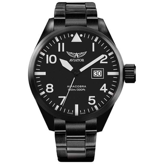 Zegarek Męski Aviator V.1.22.5.148.5 czarny - AVIATOR | Moda Sklep ...