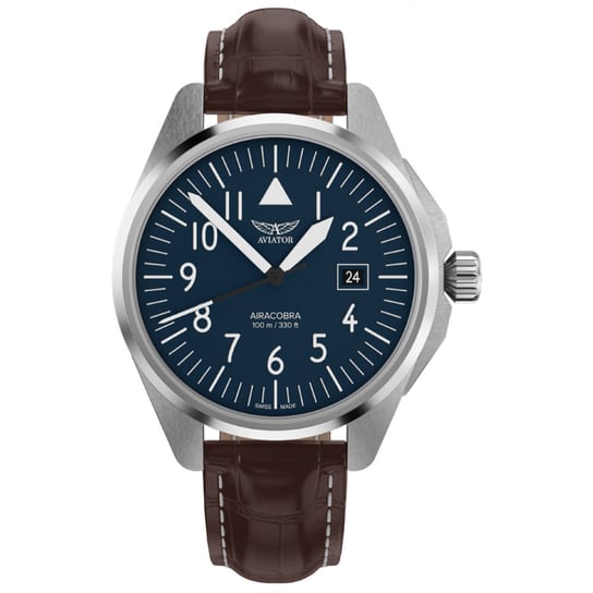 Zegarek Męski Aviator V.1.38.0.317.4 brązowy AVIATOR