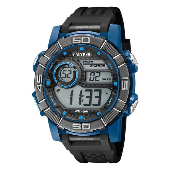 Zegarek męski Calypso plastikowy czarny Cyfrowy zegarek na rękę Calypso UK5818/3 Calypso