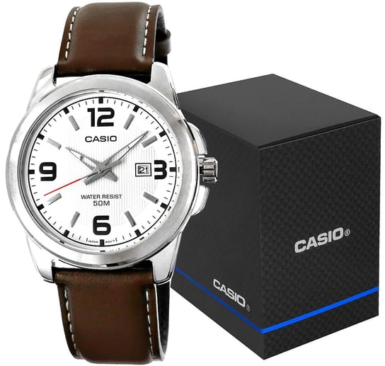 Orologio Uomo CASIO Analogico in pelle Marrone MTP-1314PL-7AVEF