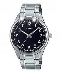 Casio MTP-V005D-1B4 Reloj analógico para hombre con números de acero