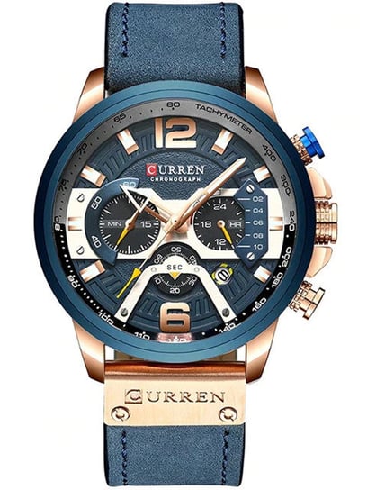 ZEGAREK MĘSKI CURREN 8329  (zc027e) - CHRONOGRAF + BOX CURREN