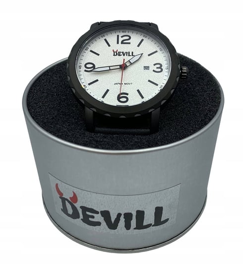 Zegarek Męski Damski Devill Casual Biały DEVILL